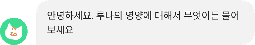 실시간 영양 상담 